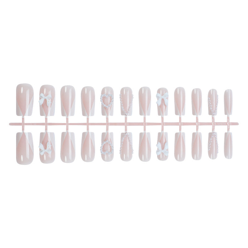 Decorative Press-On Nail Kit with Elegant Accents Acalora