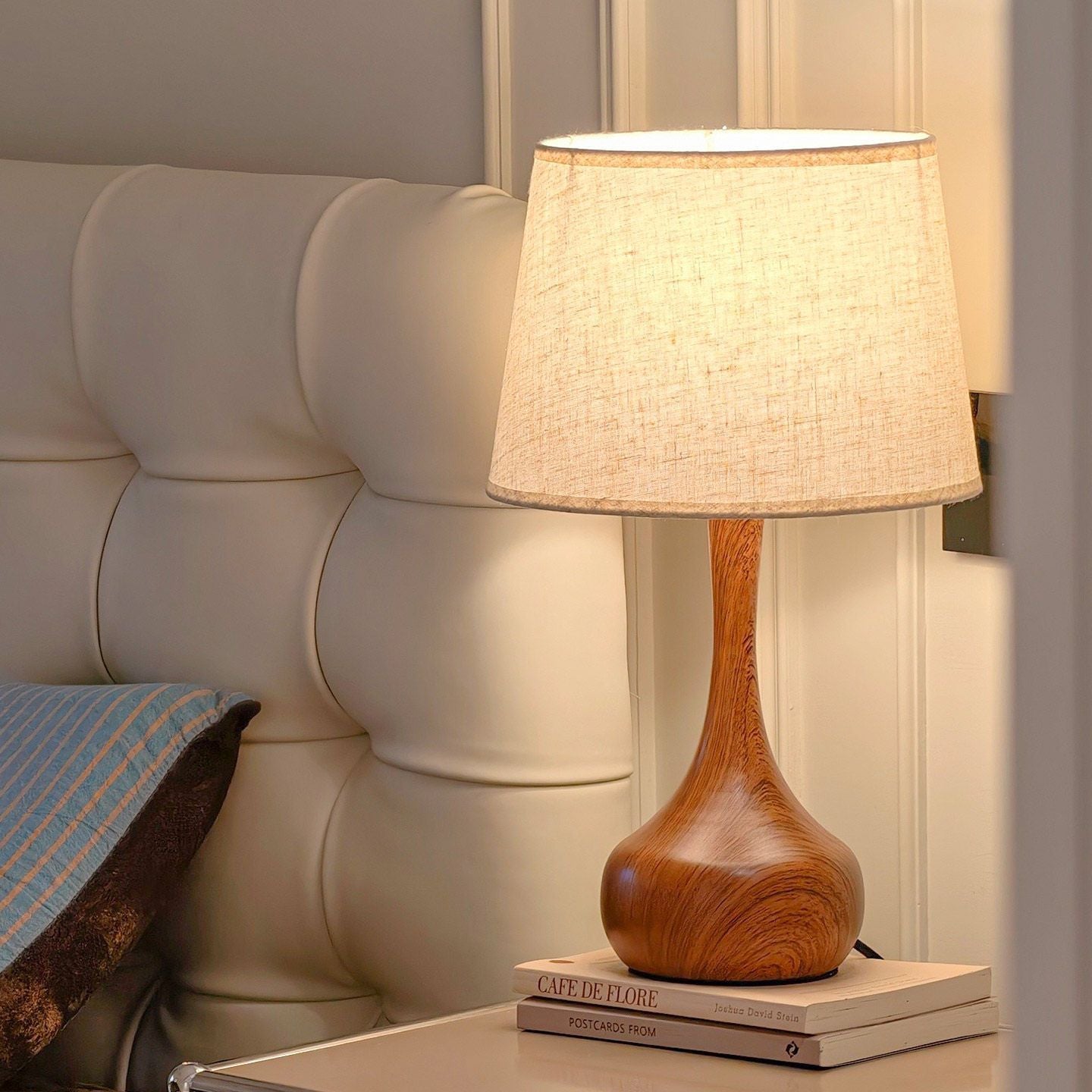 Contemporary Wooden Table Lamp