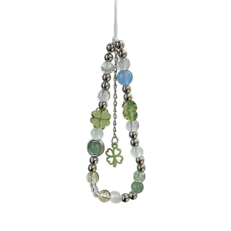 Decorative Beaded Mobile Phone Charm Acalora