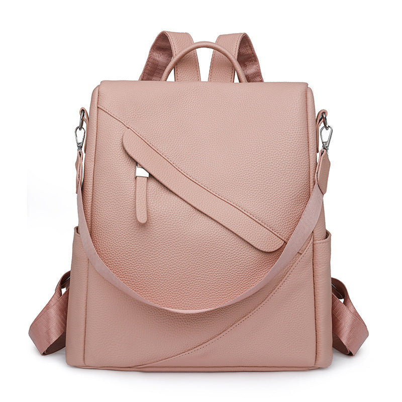 Elegant Leather Laptop Backpack Acalora