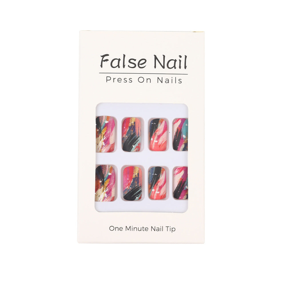 Nail Art Set with Creative Color Patterns Acalora