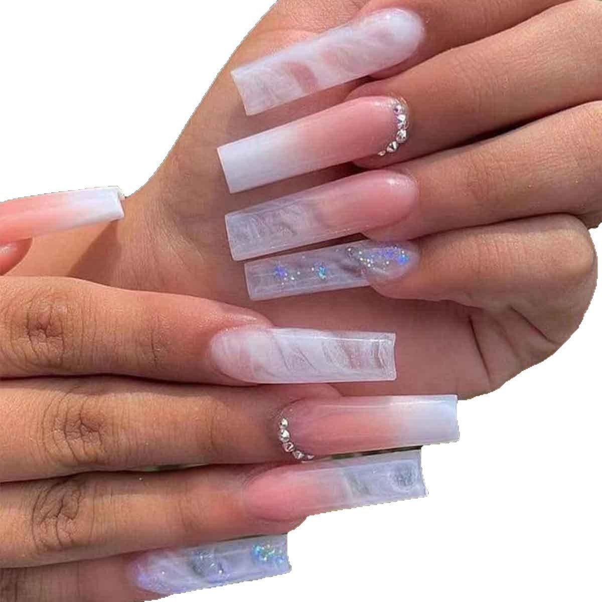 Premium Acrylic Square Press-On Nails Acalora