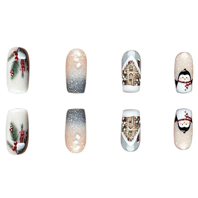 Winter-Themed Decorative Nail Art Acalora