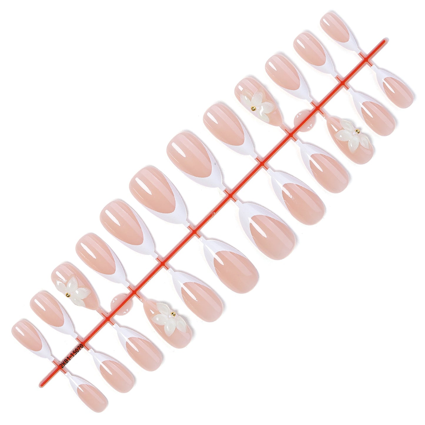 Floral Accent Press-On Nail Set Acalora