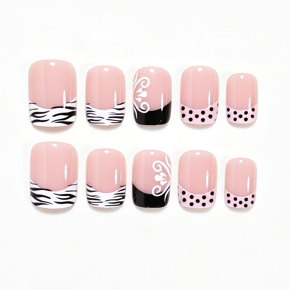 Artistic French Tip Nail Art Acalora