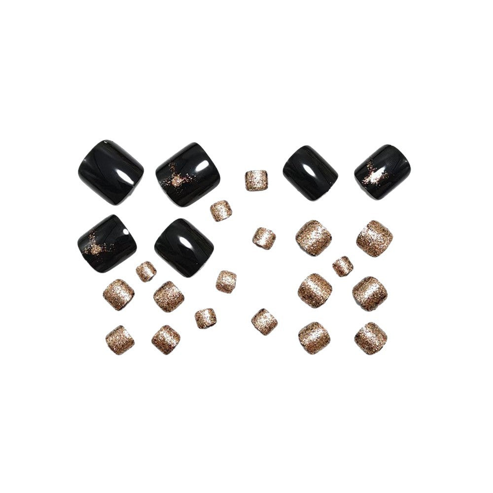 Glitter-accented artificial nails Acalora