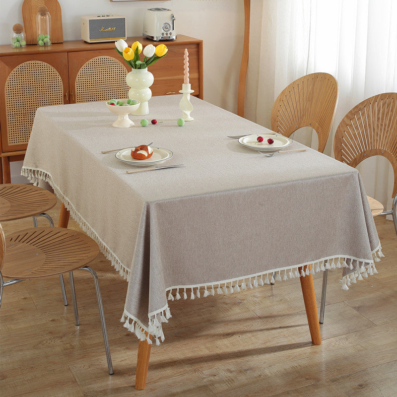 Elegant Tassel Tablecloth
