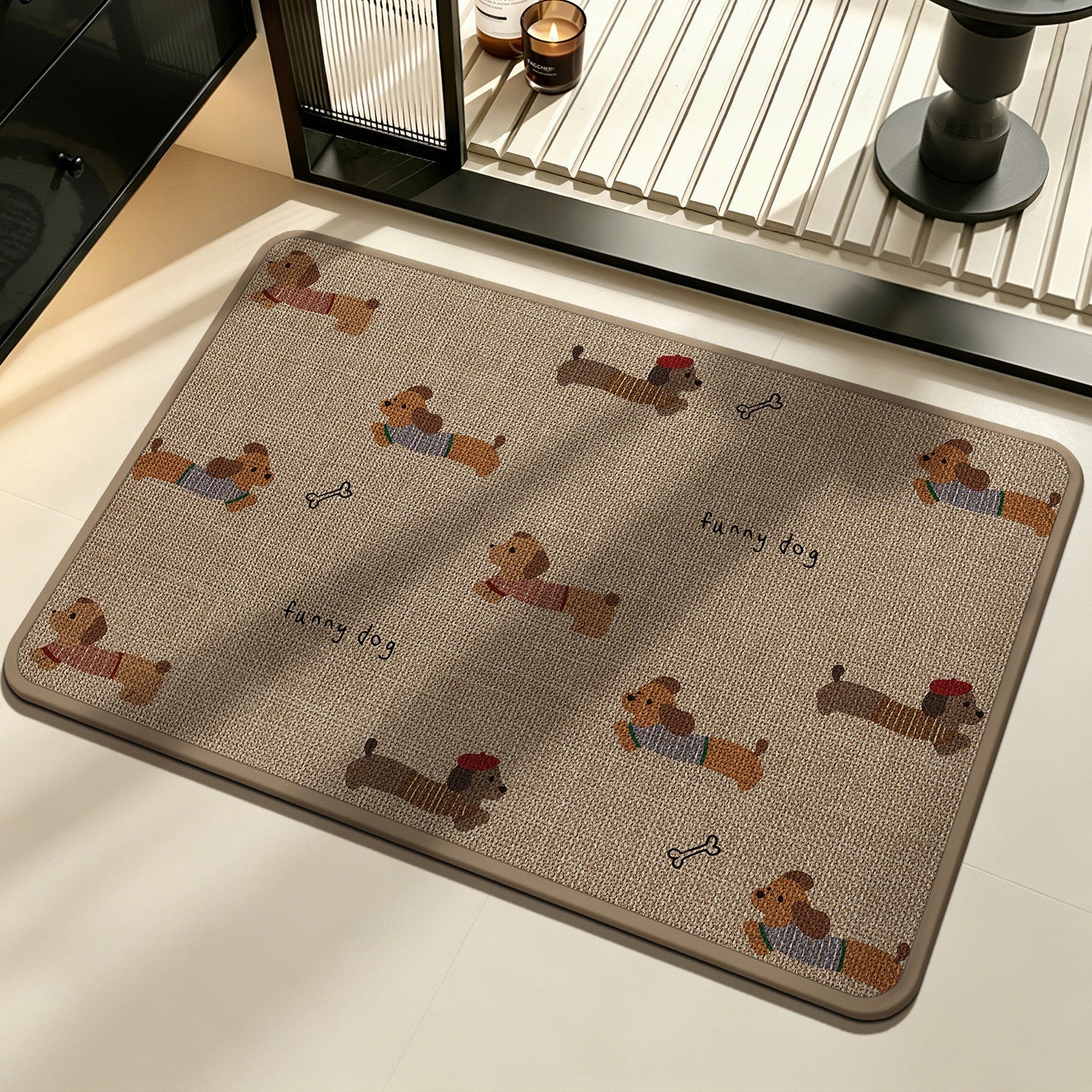 Funny Dog Character Doormat