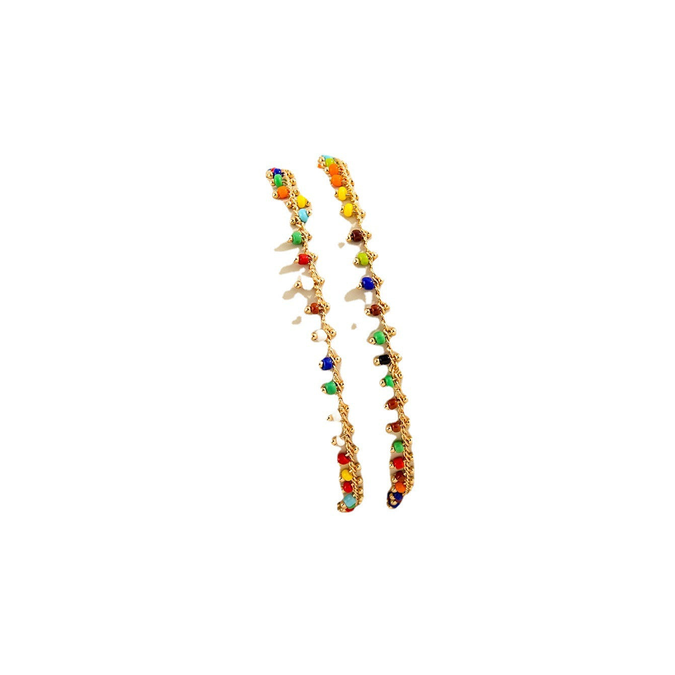Colorful Beaded Anklet Acalora