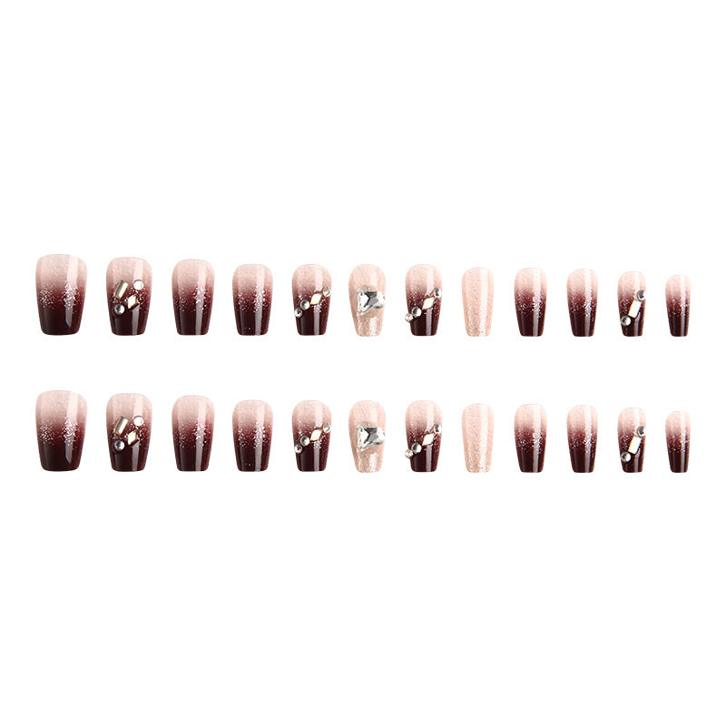 Artificials nails with glitter embellishments and elegant accents Acalora