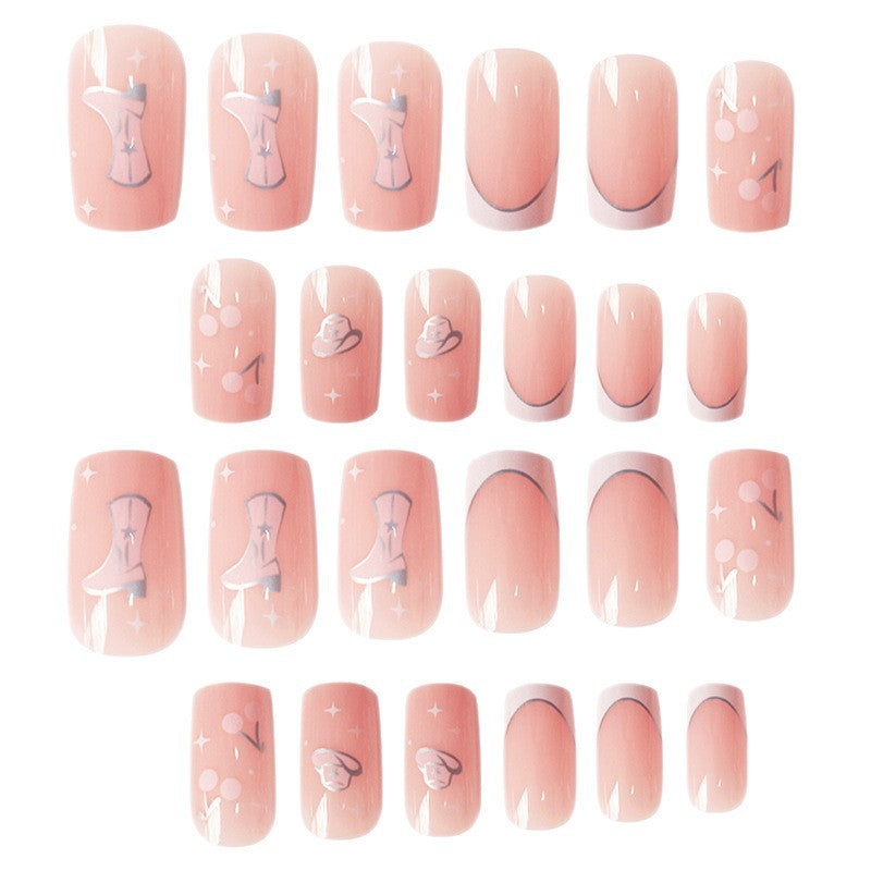 Artistic Press-On Nail Art with Unique Illustrations Acalora