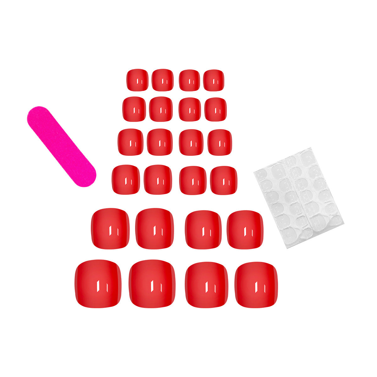 Premium Glossy Pedicure Nail Tips Acalora