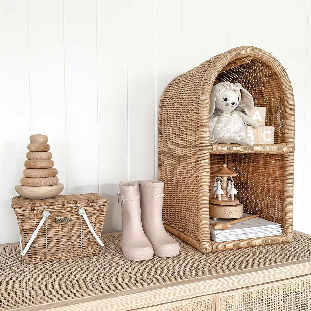 Woven Shelf Organizer Acalora