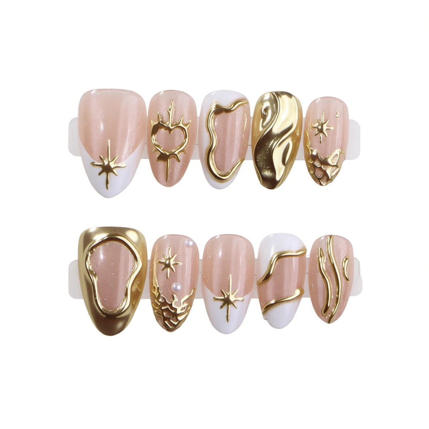 Glamorous Decorative Press-On Nail Set Acalora