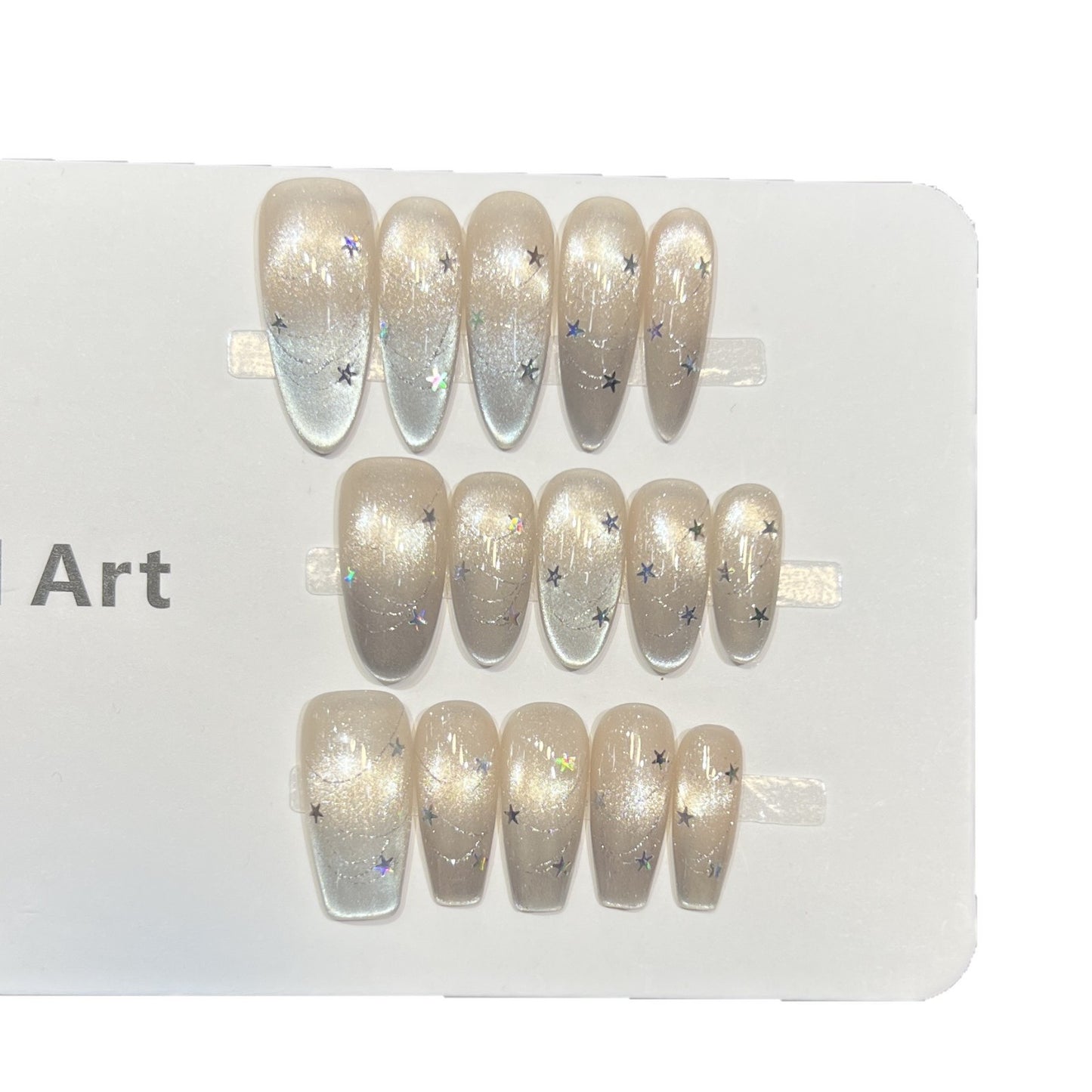 Cosmic Star-Accent Press-On Nail Set Acalora