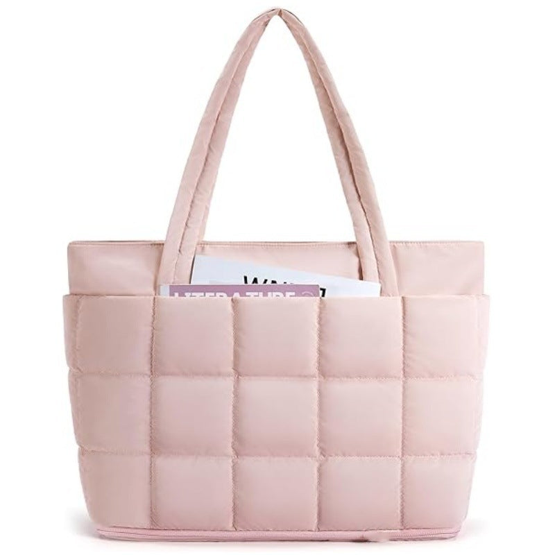 Quilted Oversized Tote Bag Acalora