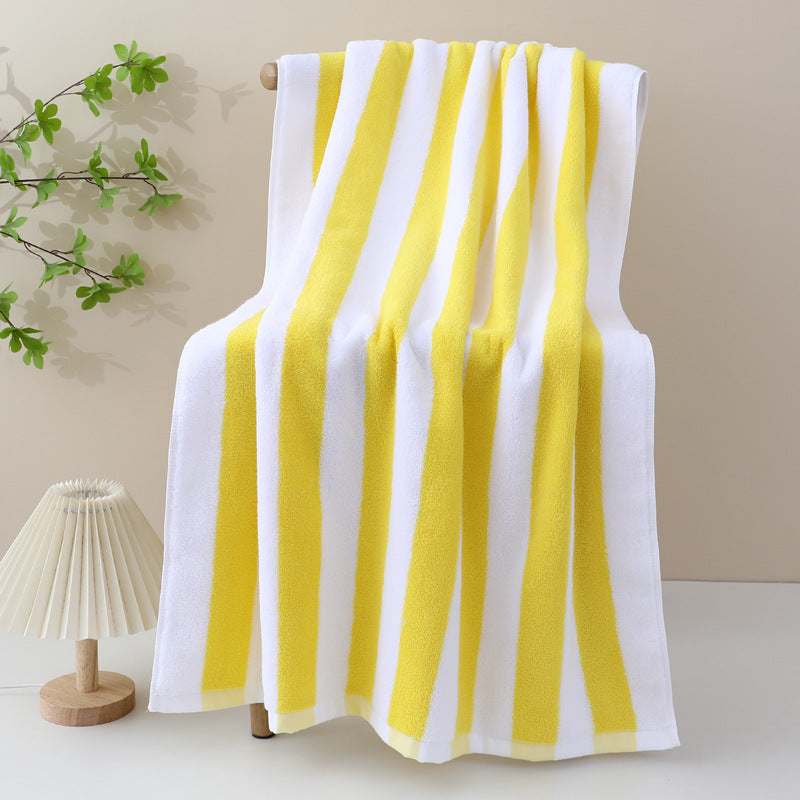 Large Beach Towel With Stylish Stripe Pattern Bowlift