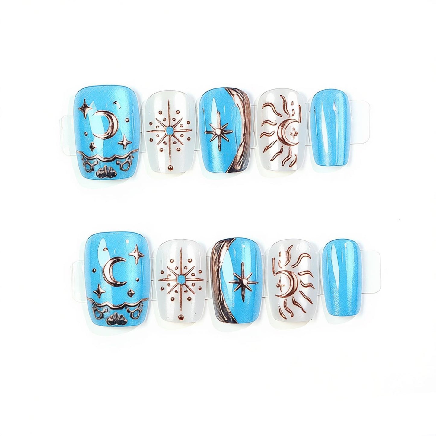 Celestial Press-On Nail Art Set Acalora
