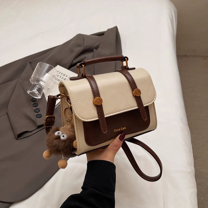Structured Faux Leather Handbag Acalora