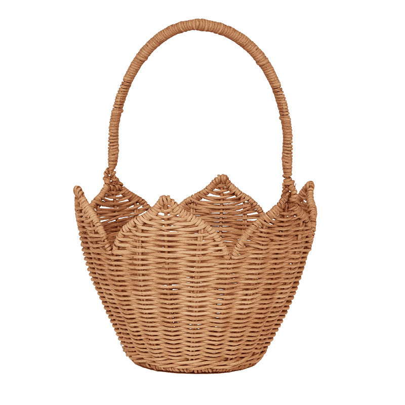 Decorative Woven Handled Basket Acalora