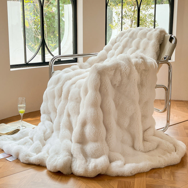 Luxurious Textured Soft Throw Blanket