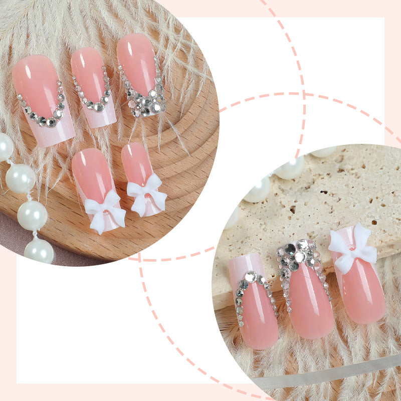 Decorative Rhinestone Press-On Nail Set Acalora