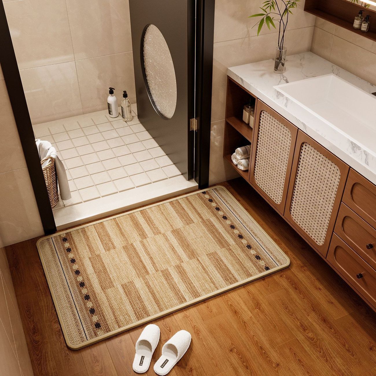Textured Non-Slip Bathroom Mat