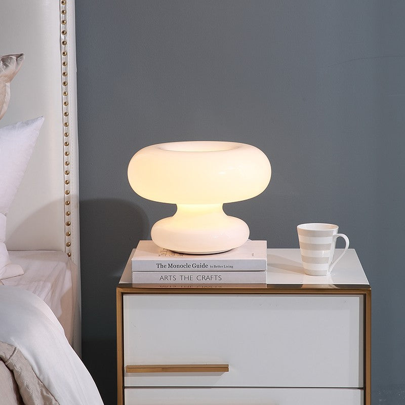 Modern Glass Table Lamp with Soft Illumination