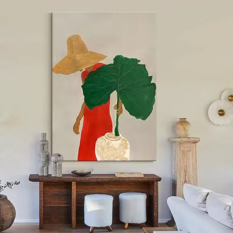 Modern Abstract Figure Canvas Art