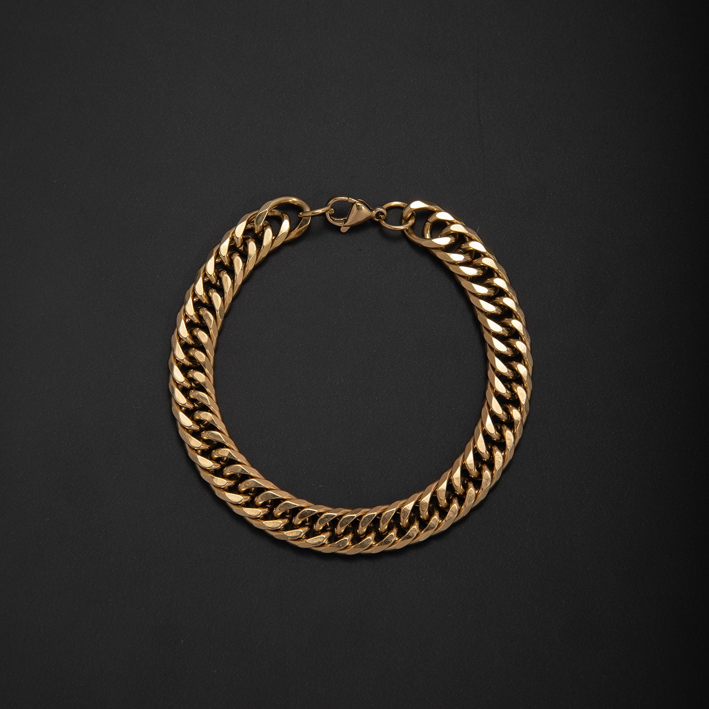 Chunky Metallic Curb Chain Necklace Acalora
