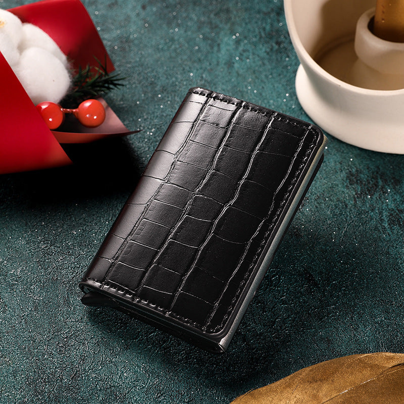 Premium Leather Business Card Holder Acalora