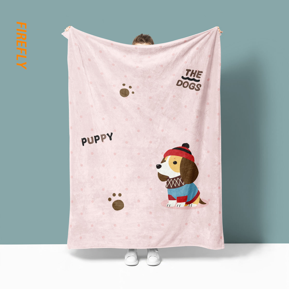 Unisex Fun Cartoon-Themed Throw Blanket