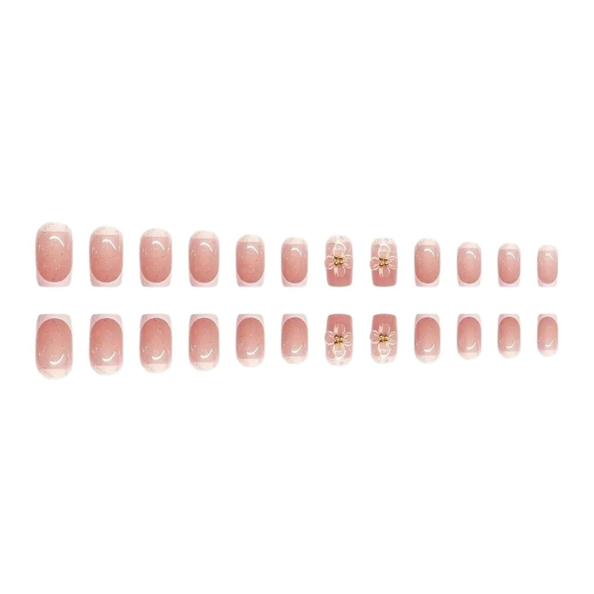 Decorative Long Press-On Nail Set Acalora