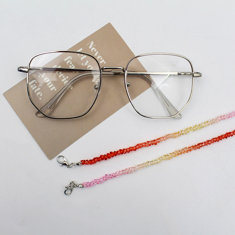 Elegant Crystal Beaded Eyewear Chain Acalora