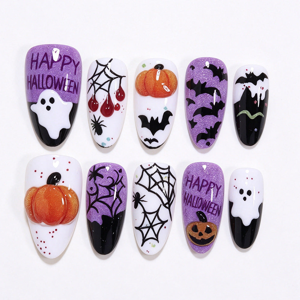 Halloween-Themed Creative Press-On Nails Acalora