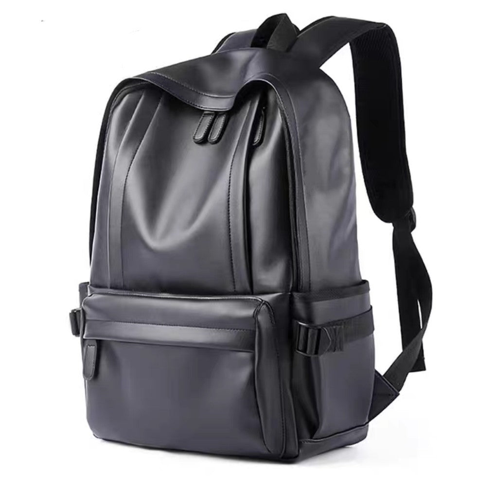 Sleek Faux Leather Backpack Acalora