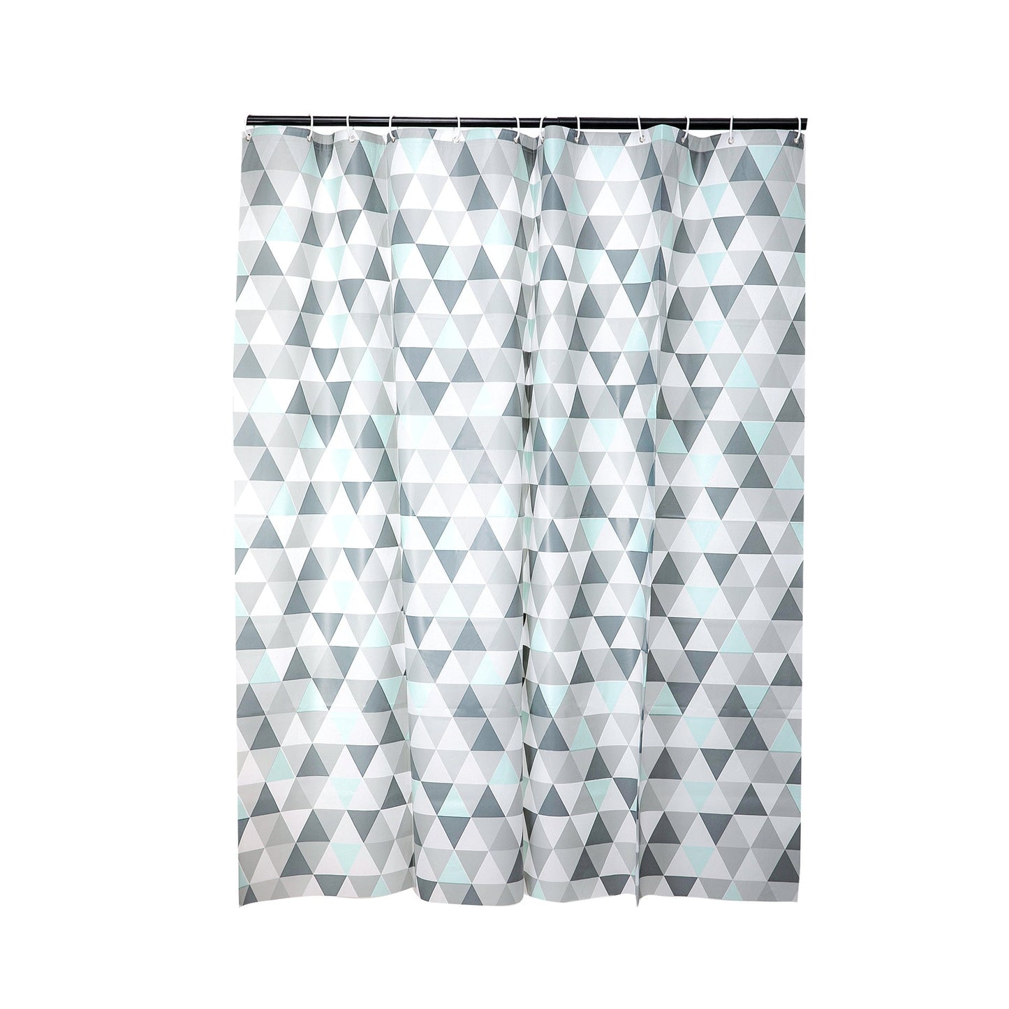 Geometric Triangle Pattern Shower Curtain