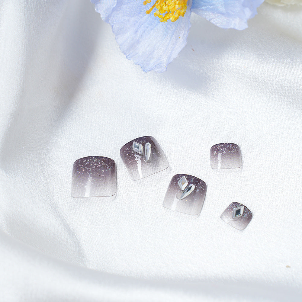 Glamorous Glitter Ombre Press-On Nail Set Acalora