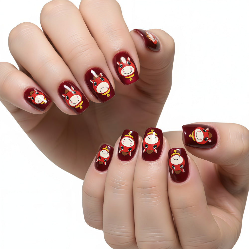 Funny art nails with animal motifs Acalora