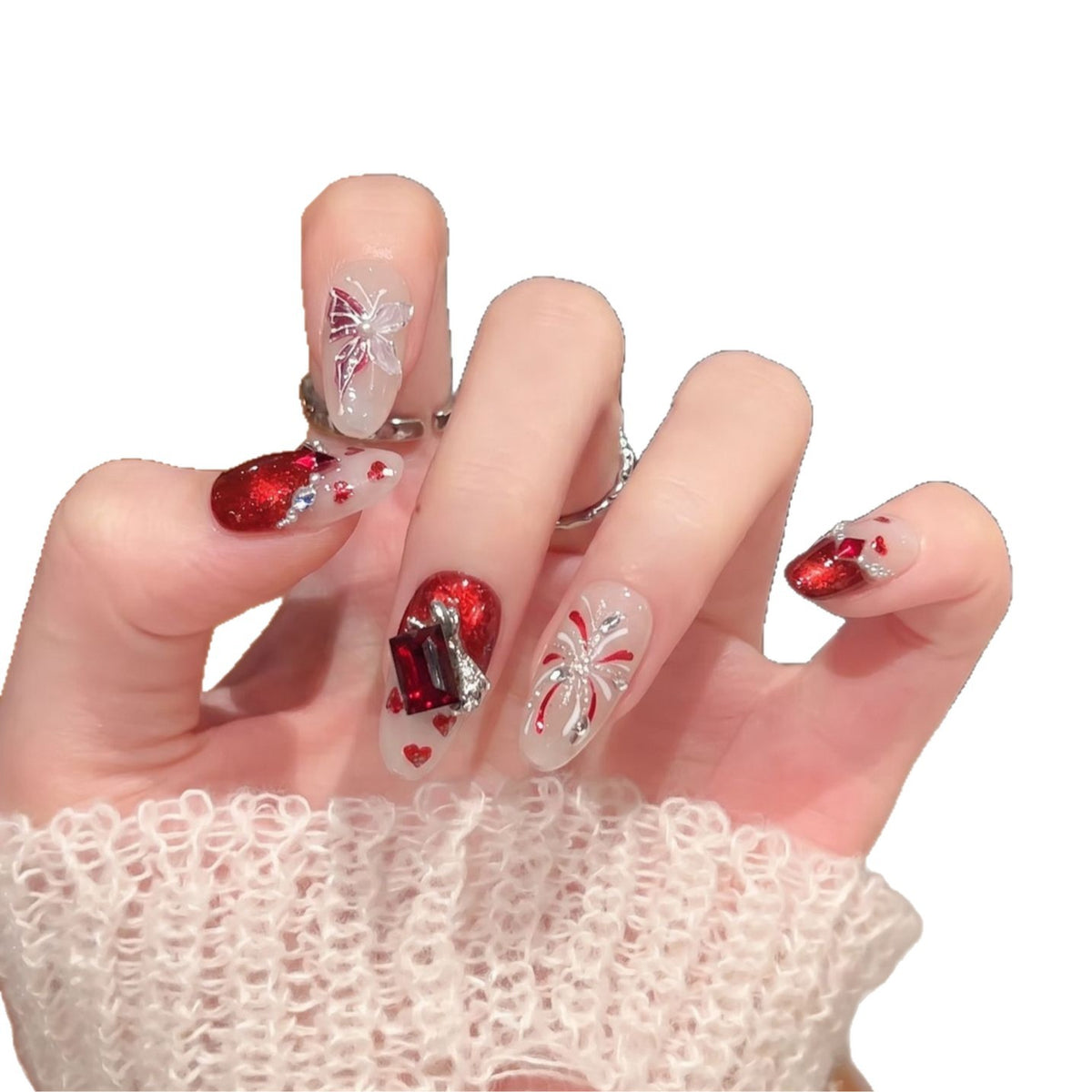 Decorative Themed Press-On Nail Set Acalora