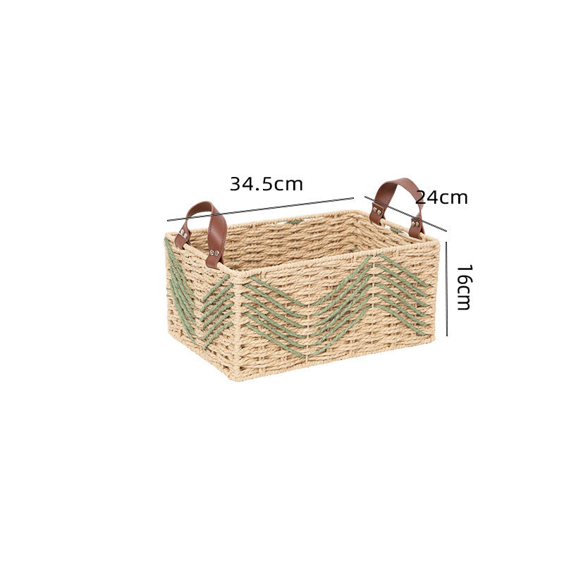 Handmade storage basket made of natural fibers Acalora