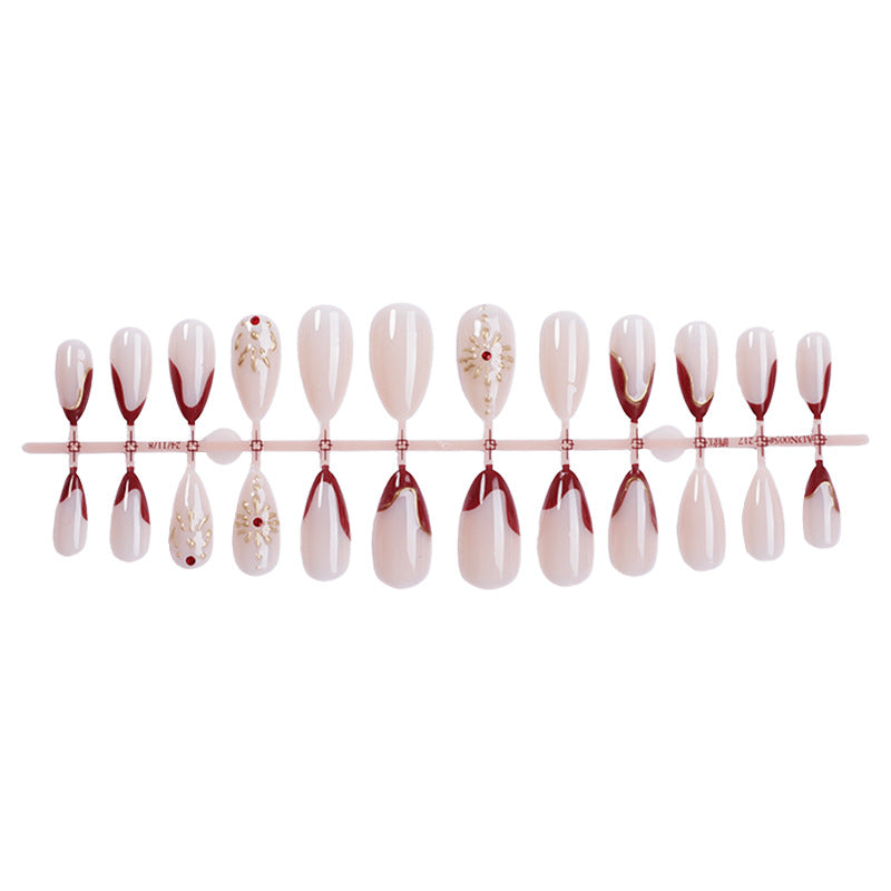 Premium Artistic Full Cover Press-On Nail Set Acalora
