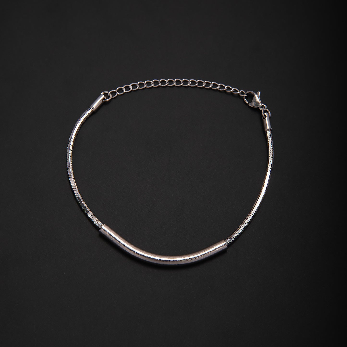 Elegant Minimalist Silver Chain Bracelet Acalora