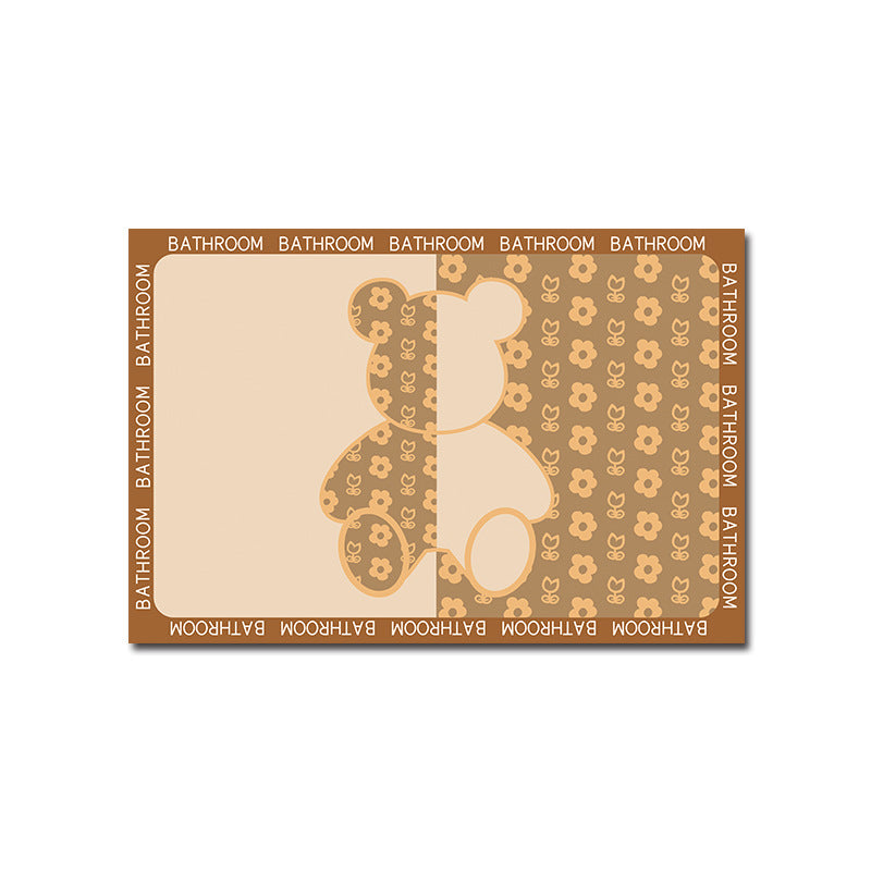 Geometric Patterned Memory Foam Bath Mat Acalora