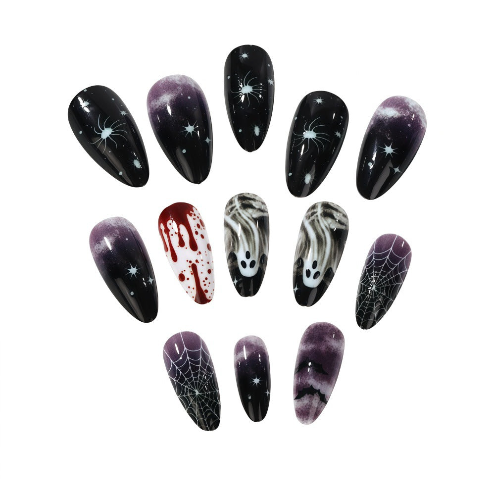 Artificial artificial nails with Halloween motifs Acalora