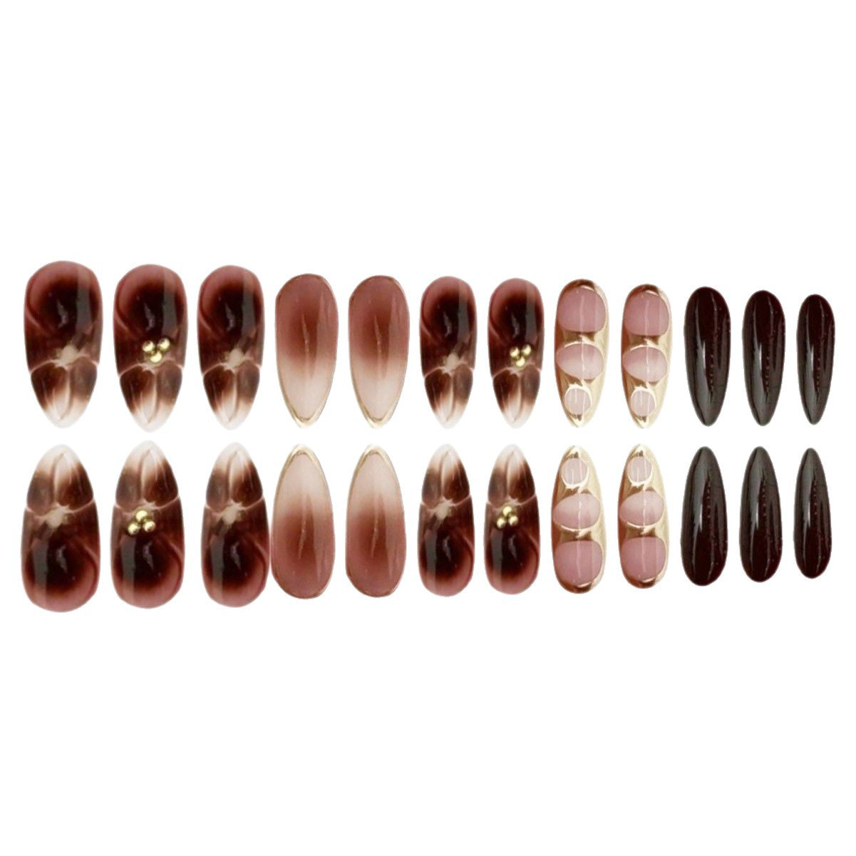 Decorative Press-On Nail Art with Unique Design Acalora