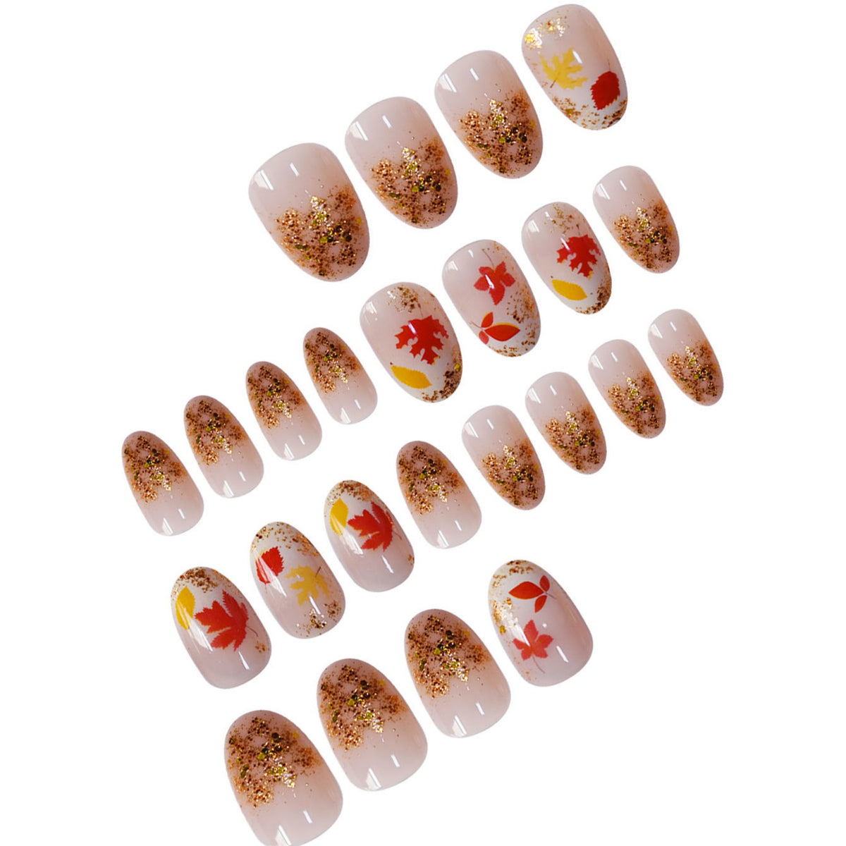 Autumn Leaf Press-On Nails Acalora