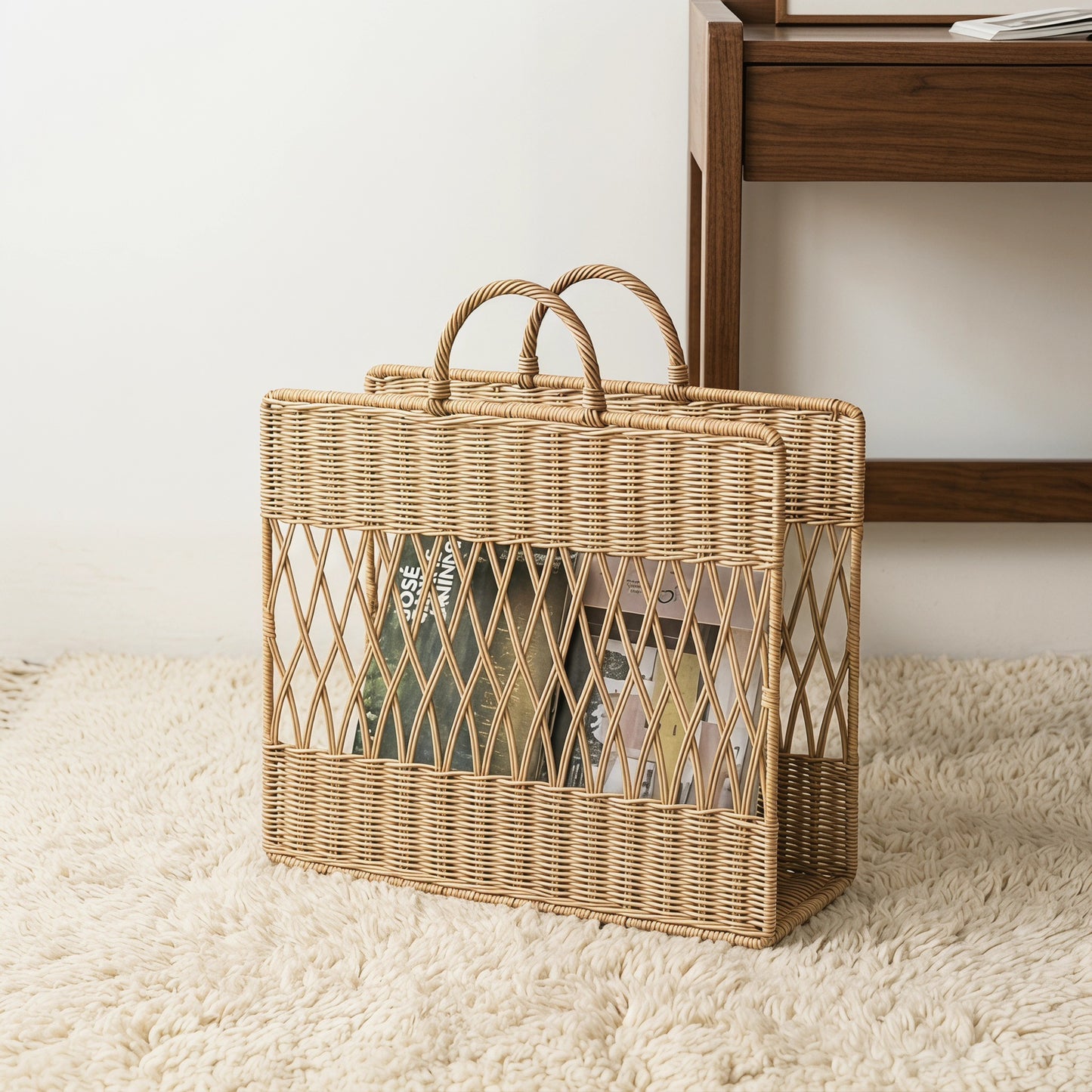 Artful Macrame Magazine Holder Acalora