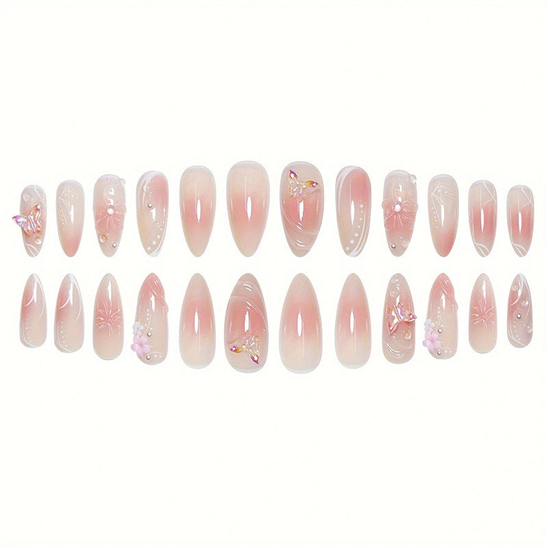 Artistic Floral Inspired Press-On Nails Acalora