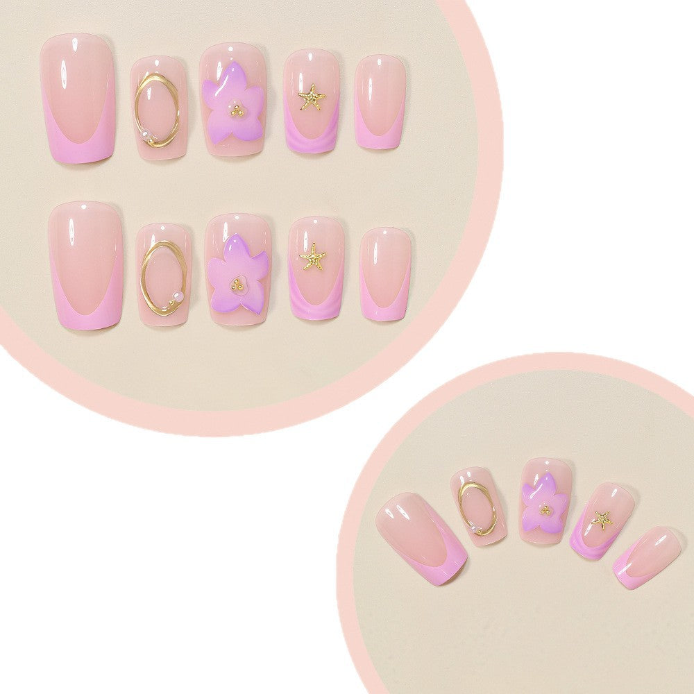 Artistic Press-On Nail Design Set Acalora